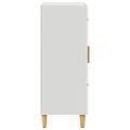 vidaXL Komoda biela 69,5x34x90 cm spracované drevo
