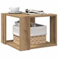 vidaXL Konferenčný stolík Artisan Dub 40x40x30 cm Konštrukčné drevo