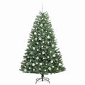 vidaXL Umelý Sklápací Vianočný Stromček Zelená 180 cm PVC a kov