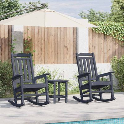 vidaXL Hojdacie kreslo 2 pcs Námornícka modrá 92 x 70 x 108 cm