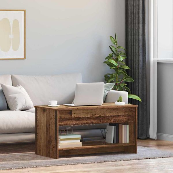 vidaXL Konferenčný stolík Staré drevo 80 x 50,5 x 41,5 cm