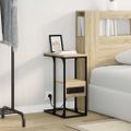 vidaXL Nočný stolík Sonoma dub 41,5 x 26 x 60,5 cm Kompozitné drevo
