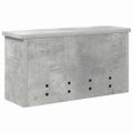 vidaXL Vešiak na stenu Nástenná montáž Betónová šedá 50 x 16 x 26 cm
