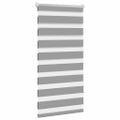 vidaXL Zebrová roleta 80,9x150 cm Šírka látky 76,7 cm sivá