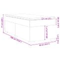 vidaXL Posteľný rám boxsping s matracom tmavozelený 90x190 cm zamat