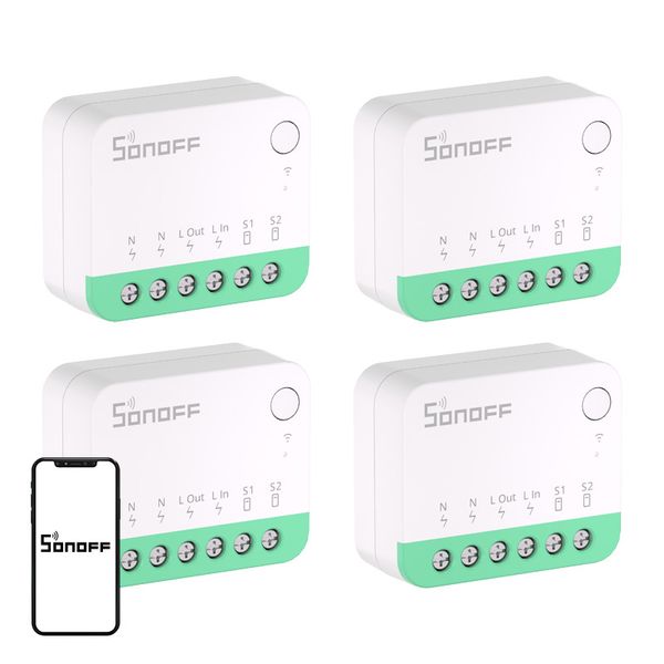 SONOFF MINIR4M (Extreme) Matter Switch – balenie po 4 kusoch