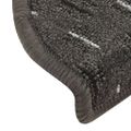 vidaXL Kobercové nášľapy na schody 15 ks antracitové 65x21x4 cm