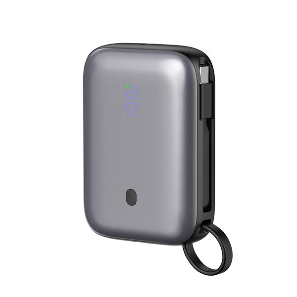 Platinet Powerbanka 10000 mAh 20W Power Delivery, 2xUSB-C, 1xUSB-A, kábel USB-C 1m, čierna