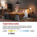 LED žiarovka Filament A60 / E27 / 5,9 W (60 W) / 806 lm / Teplá biela