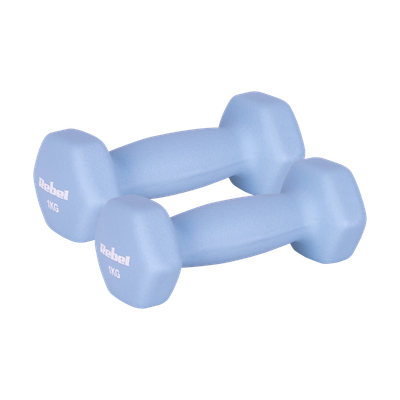 Činky REBEL ACTIVE RBA-2330-1 liatinové neoprénové HEX 2x1kg