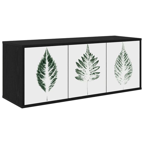 vidaXL Nástenný TV kabinet HANAU 102 x 33 x 40 cm Čierny dub