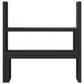 vidaXL Stolový organizér nastaviteľný čierny 40x17x41cm kompozit.drevo
