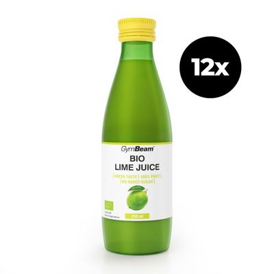BIO Šťava z limetiek - GymBeam, 12 x 250 ml