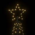 vidaXL Vianočný stromček, kužeľ, teplý biely 200 LED 70x180 cm