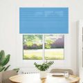 vidaXL Plisovaná roleta modrá 105x100 cm, šírka látky 104,4 cm, polyester