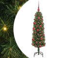 vidaXL Umelý vianočný stromček Zelená 150 cm PVC, oceľ a plast
