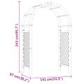 vidaXL Pergola s mriežkou 141x97x243 cm impregnovaná masívna borovica