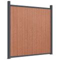 vidaXL Plotový panel hnedý 1737x186 cm WPC