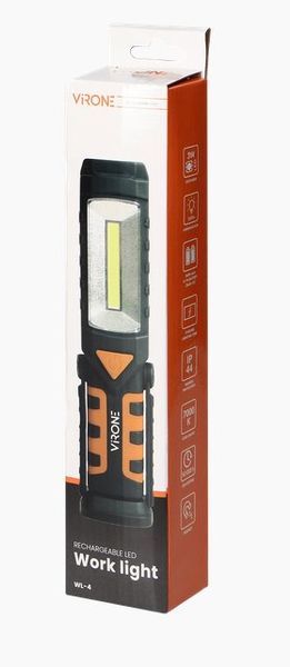 Profi lampa do dielne ORNO VIRONE WL-4,1200mAh, COB 3W+1W, s funkciou powerbank Profi lampa do dílny ORNO VIRONE WL-4,1200mAh, COB 3W+1W, s funkcí powerbank