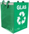 Taška na triedený odpad SORT EASY GLAS DE, 30x30x40cm, 36l SIXTOL