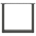 vidaXL Nohy konferenčného stolíka v tvare U, 2 ks, antracitové, 50 x (42-43) cm, oceľ