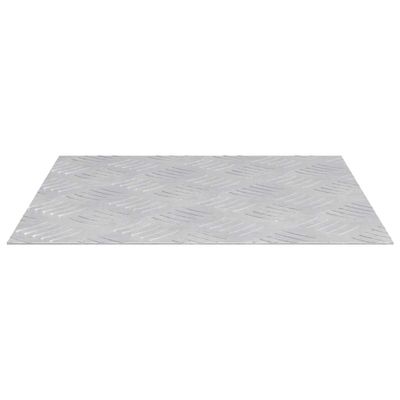 vidaXL Schodový rošt Štvorcový 2 pcs Strieborná 40 x 40 cm Hliník