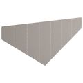 vidaXL Obrubník trávnika 4 ks 100 x 45 cm Oceľ Hrdzavý