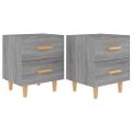 vidaXL Nočné stolíky 2 ks sivý dub sonoma 40x35x47,5 cm