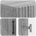vidaXL Skriňa na topánky HAARLEM 59,5 x 39,5 x 89,5 cm Sivý Sonoma