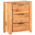 vidaXL Komoda 59x33x75 cm akáciový masív