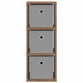 vidaXL Servírovacia skriňa so zásuvkou Staré drevo 25,5 x 22 x 69,5 cm