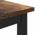 vidaXL stôl Dymová dub 100 x 50 x 76,5 cm Inžinierske drevo a oceľ
