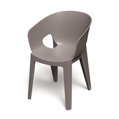 Stolička záhradná PREMO 560x590x810mm – zemito hnedá