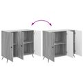 vidaXL Servírovacia skriňa Sivá sonoma 89 x 34,5 x 80 cm