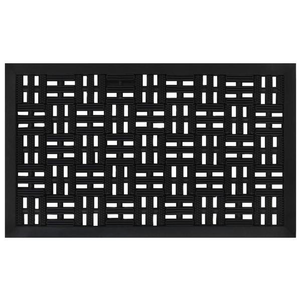vidaXL Rohožka pred dvere obdĺžniková 45x75 cm guma
