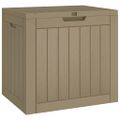 vidaXL Záhradný úložný box sivý 55,5x43x53 cm polypropylén