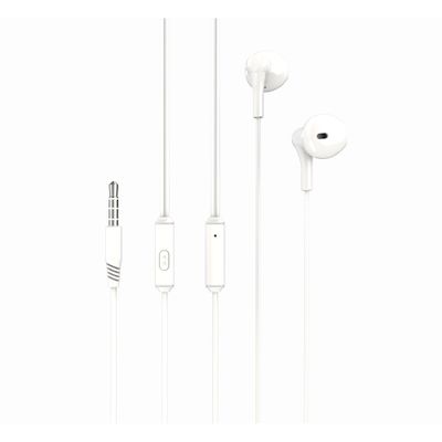 XO drôtové slúchadlá EP39 jack 3,5mm biele