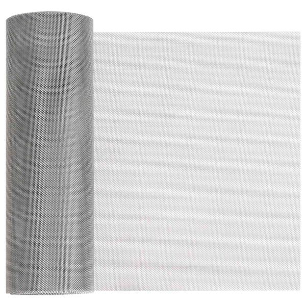 vidaXL Sieťová obrazovka 20 x 2000 cm 30 Mesh Nerezová oceľ 201