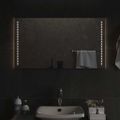 vidaXL LED kúpeľňové zrkadlo 90x50 cm