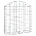 vidaXL Oblúkový gabionový kôš 100x30x100/120 cm pozinkované železo