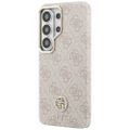 Puzdro Guess Case 4G Rhinestone Round Logo MagSafe pre Samsung Galaxy S26 Ultra ružová