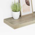 vidaXL Plávajúce nástenné police 4 ks, dubové 50x23x3,8 cm, MDF