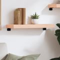 vidaXL Nástenná polica 60x20x6 cm neošetrený dubový masív