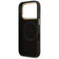 Puzdro Guess 4G Logo Plate MagSafe pre iPhone 17 Pro čierne