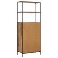 vidaXL Highboard Staré drevo 40 x 33 x 161 cm Kompozitné drevo