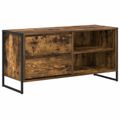 vidaXL TV skrinka 100 x 36 x 49,5 cm Dymová dub Kompozitné drevo
