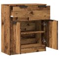 vidaXL Komoda staré drevo 60x30x70 cm kompozitné drevo