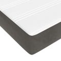 vidaXL Matrac s taštičkovými pružinami stredná tvrdosť tmavosivý 193x203x20 cm veľkosť King