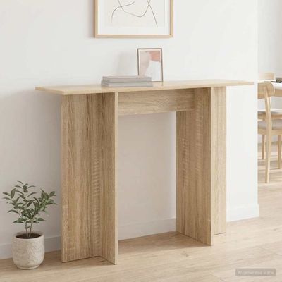 vidaXL Konzolový stôl Dub sonoma 100 x 30 x 75 cm Kompozitné drevo