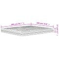 vidaXL Penový matrac biely 180x200 cm tvrdosť H2 H3